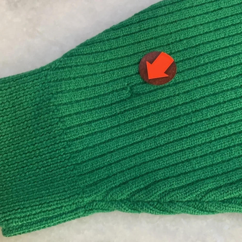 TIBI Sweater Green Wool Rib Cropped Pullover Mock Turtleneck XS